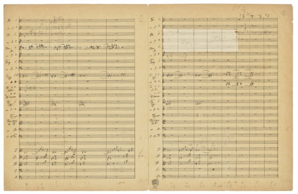 Manuscript page of the Bruckner Ninth Finale sells at auction