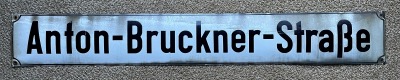 Anton-Bruckner-Strasse sign acquired by Bruckner Archive