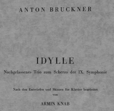 Bruckner: Idyll for piano