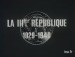 The Third Republic - 1929-1940  (1970)