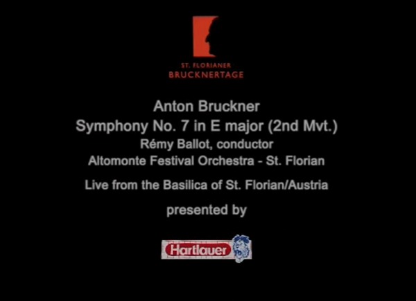 Listening to Bruckner and watching with a 360 Degree Camera